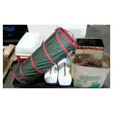 Skid lot - pet carriers, Rubbermade cooler, four
