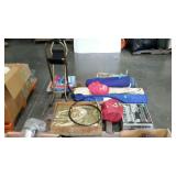 Skid lot - camping gear, air bed, cot, bag chair,