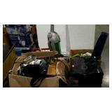Skid lot - Hoover vacuum, Magnavox stereo, records