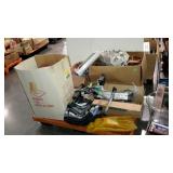 Skid lot - copper chafing dish, kids books, flat