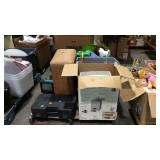 Skid lot - Whirlpool air purifier, clothes hamper