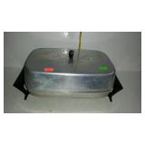 Electric skillet with power cord, well used