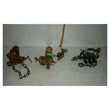 Three small animal traps, 5"