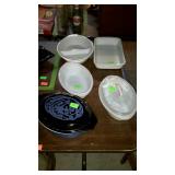 Pyrex group lot - one baking dish, one divided