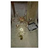 Lighting - lot of two brass chandeliers 18 to