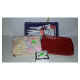 Ladies purses, cosmetics, and costume jewelry