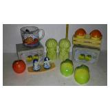 Salt & pepper shakers, and one Garfield mug