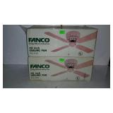 Two 42" ceiling fans by Fanco model WJ-42M - new