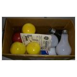 Box with light bulbs