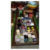 Avon items, perfumes, pantry hoses, etc