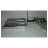 Quickube aluminum ice trays and parts And four