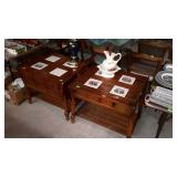 Two tile top stands, Fine Furniture Gordon