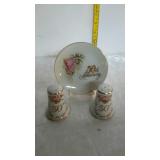 50th Anniversary shakers and mini plate with