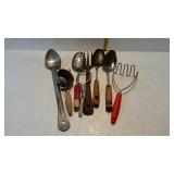 Kitchen utensils - jar lifter, strainer, potato
