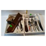 Kitchen utensils and flatware lot