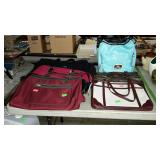 Group of ladies handbags
