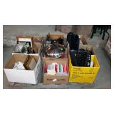 Skid lot, includes books, glassware, vhs tapes