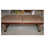 Padded bench, measures 62 inches long, by 21