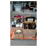 Skid lot, includes pictures, glassware,