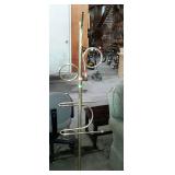 Brass coat/towel rack