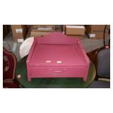 Painted cash drawer stand with drawer