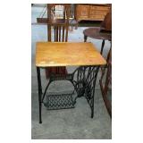 Singer sewing machine base with school desk top