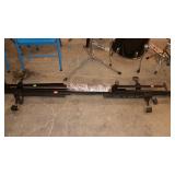 Set of metal bed rails