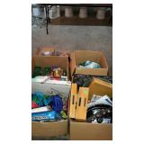 Skid lot - Christmas decorations, balls, cards,