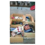 Skid lot - Kitchenware, flatware, afghan, purses,
