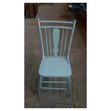 Single blue chair