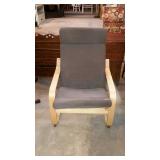 IKEA style chair with removable cushion