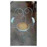 Single armed ice cream parlor chair