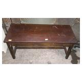 Coffee table, with lift up lid, measures 36