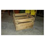 Wooden crate one board broke on bottom