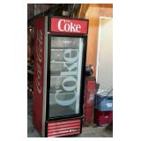 Coke drink cooler does runs and works is missing