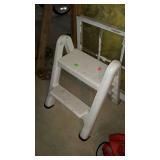 White step stool