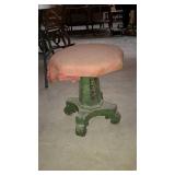 Piano stool with padded seat - base is painted