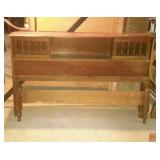 Bed, full size with bookcase headboard,