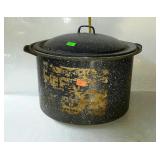 Enamel canner with lid and jar rack - 16"