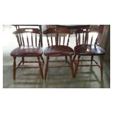 Three kitchen chairs