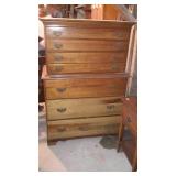 Chest of drawers, 2 over three drawer, measures