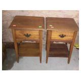 Two matching end stands, both have single