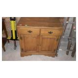 Single over double door blind cabinet, measures