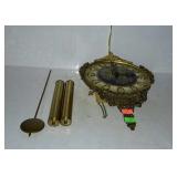 Group lot, includes face to a clock, two weights