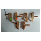 Set of 3 six inch clamps