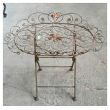 Folding wire design table. 27"×18"×22".