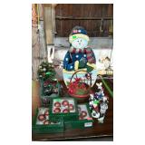 Group lot of Christmas decor, ornaments measures