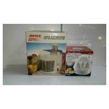 Juice express juicer and egggenie egg cooker