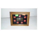 Coca-Cola framed pin picture