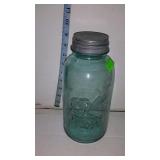 Ball perfect  mason jar, half gallon with zinc